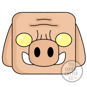 MC Piglin cookie cutter