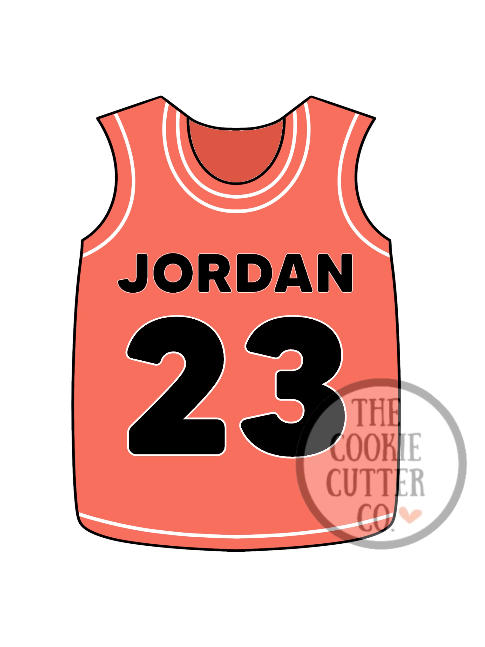 Basketball Vest cookie cutter