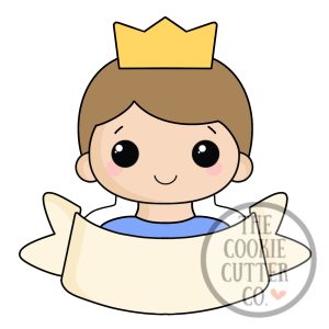 King Dad Scroll cookie cutter