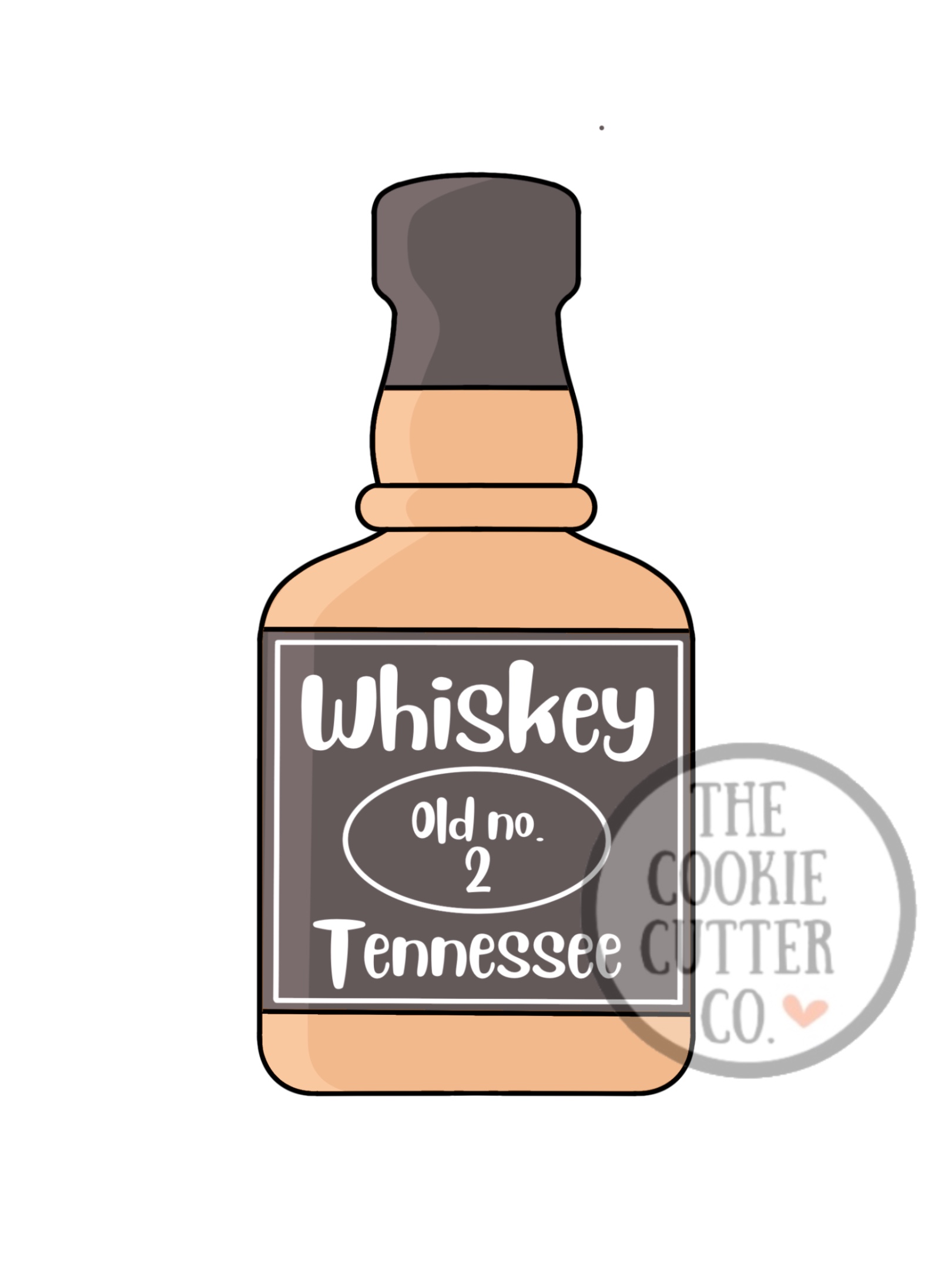 Whiskey Bottle cookie cutter
