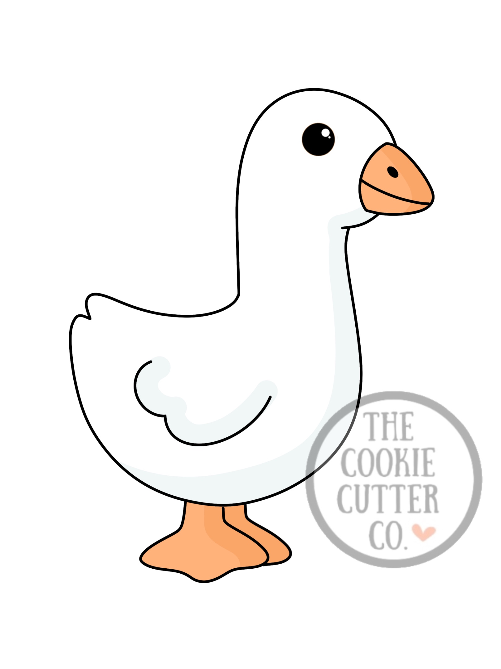 Side Goose cookie cutter