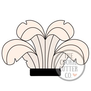 Feather Headdress cookie cutter
