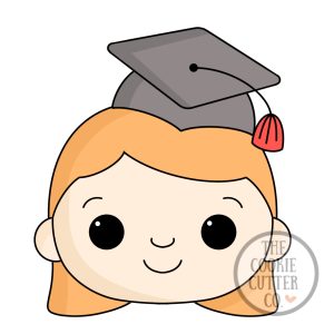 Grad Girl 2 cookie cutter