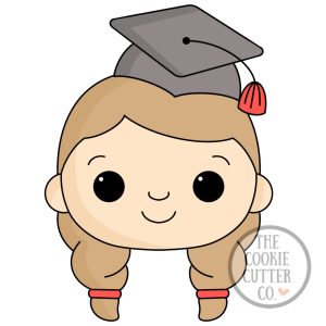 Grad Girl 1 cookie cutter