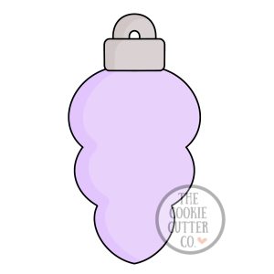 Long Bauble cookie cutter