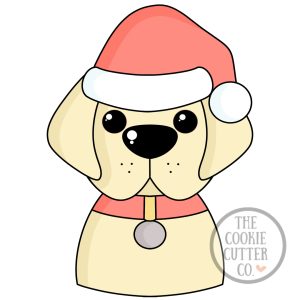 Christmas Lab cookie cutter