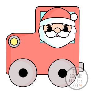 Santa Train cookie cutter