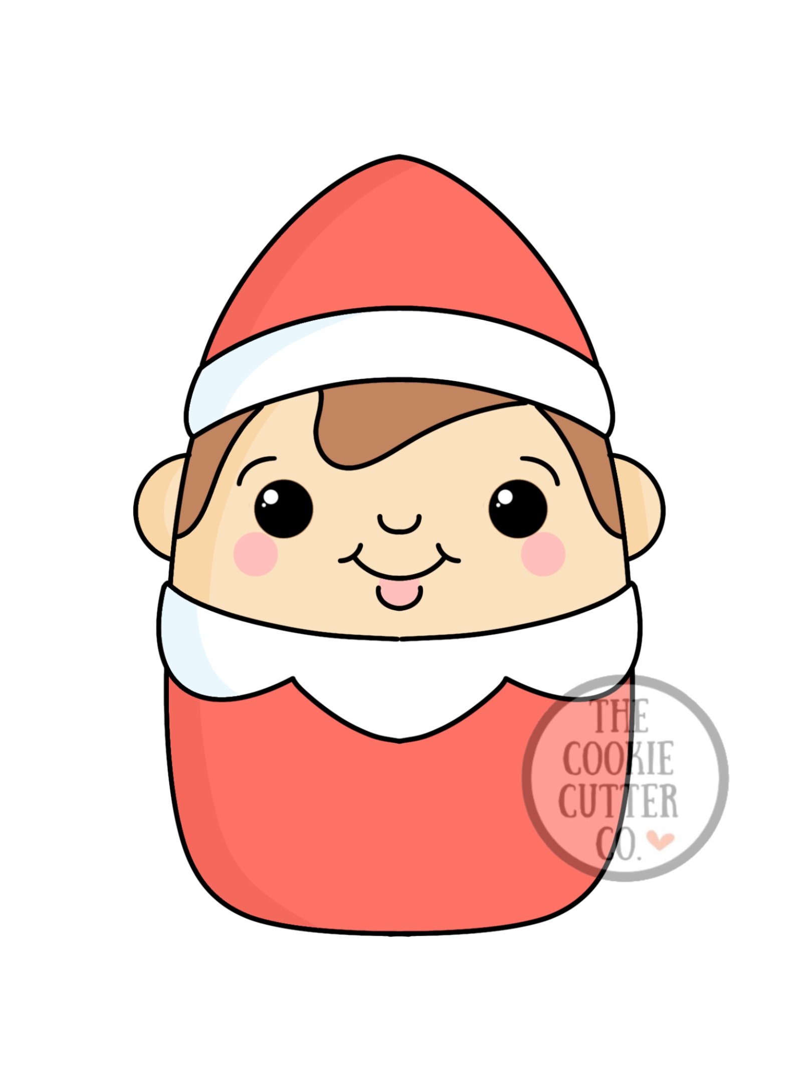 Oval Elf cookie cutter