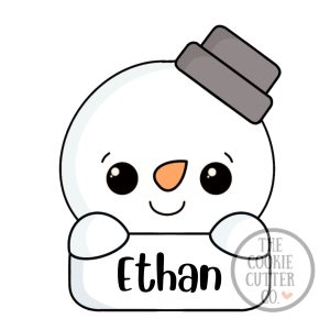 Snowman Plaque cookie cutter
