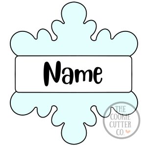 Snowflake Plaque cookie cutter