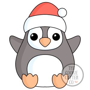 Xmas Penguin cookie cutter
