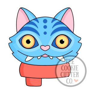 Xmas Derpy Cat cookie cutter