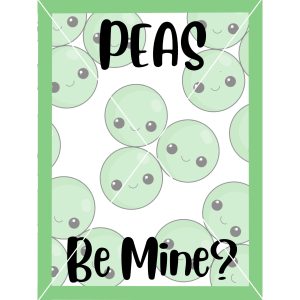 Peas Digital Cookie Card JPG