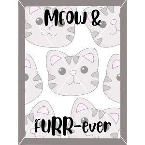 Cat Face Digital Cookie Card JPG