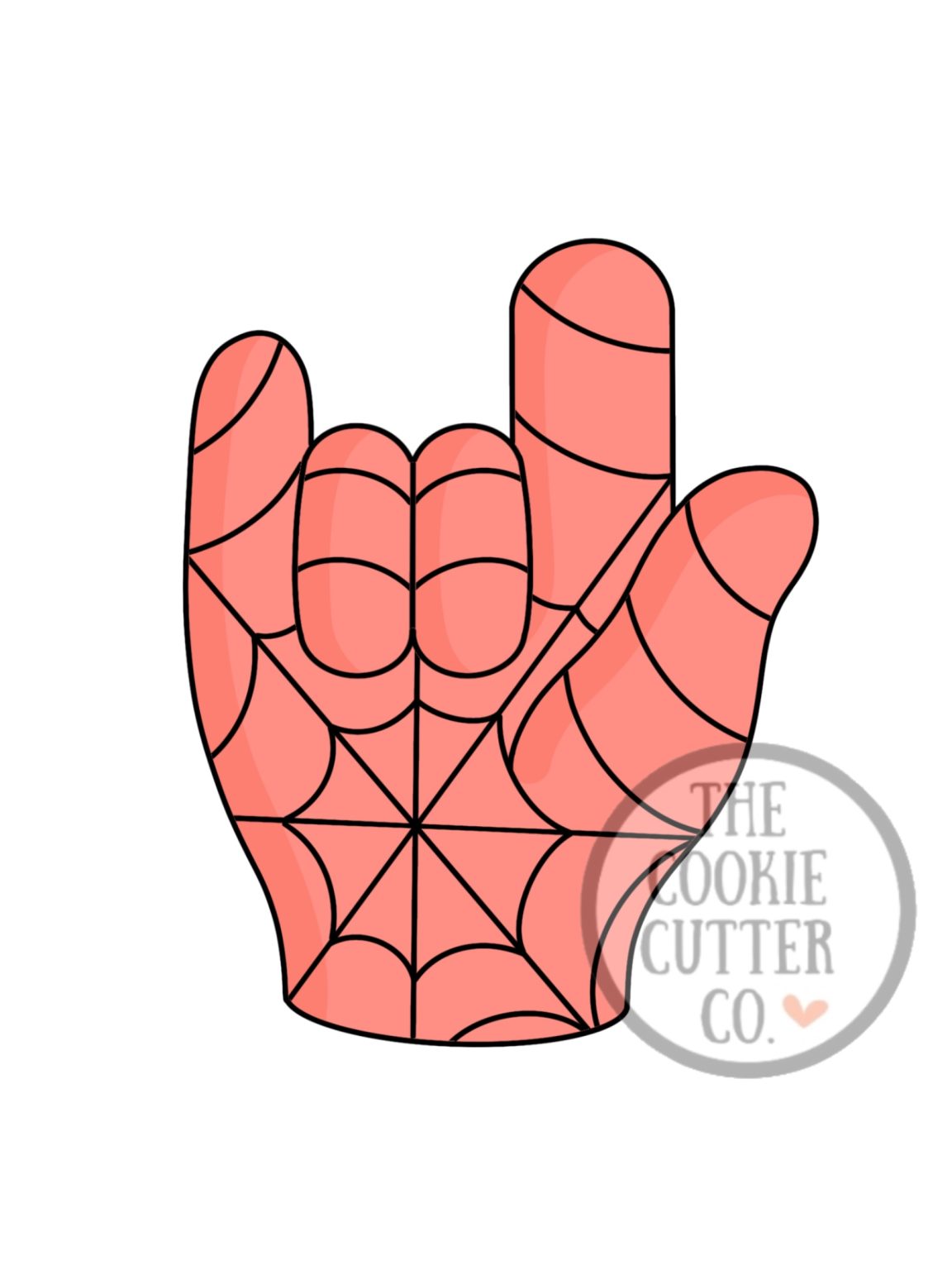 Spiderman Hand cookie cutter - The Cookie Cutter Co
