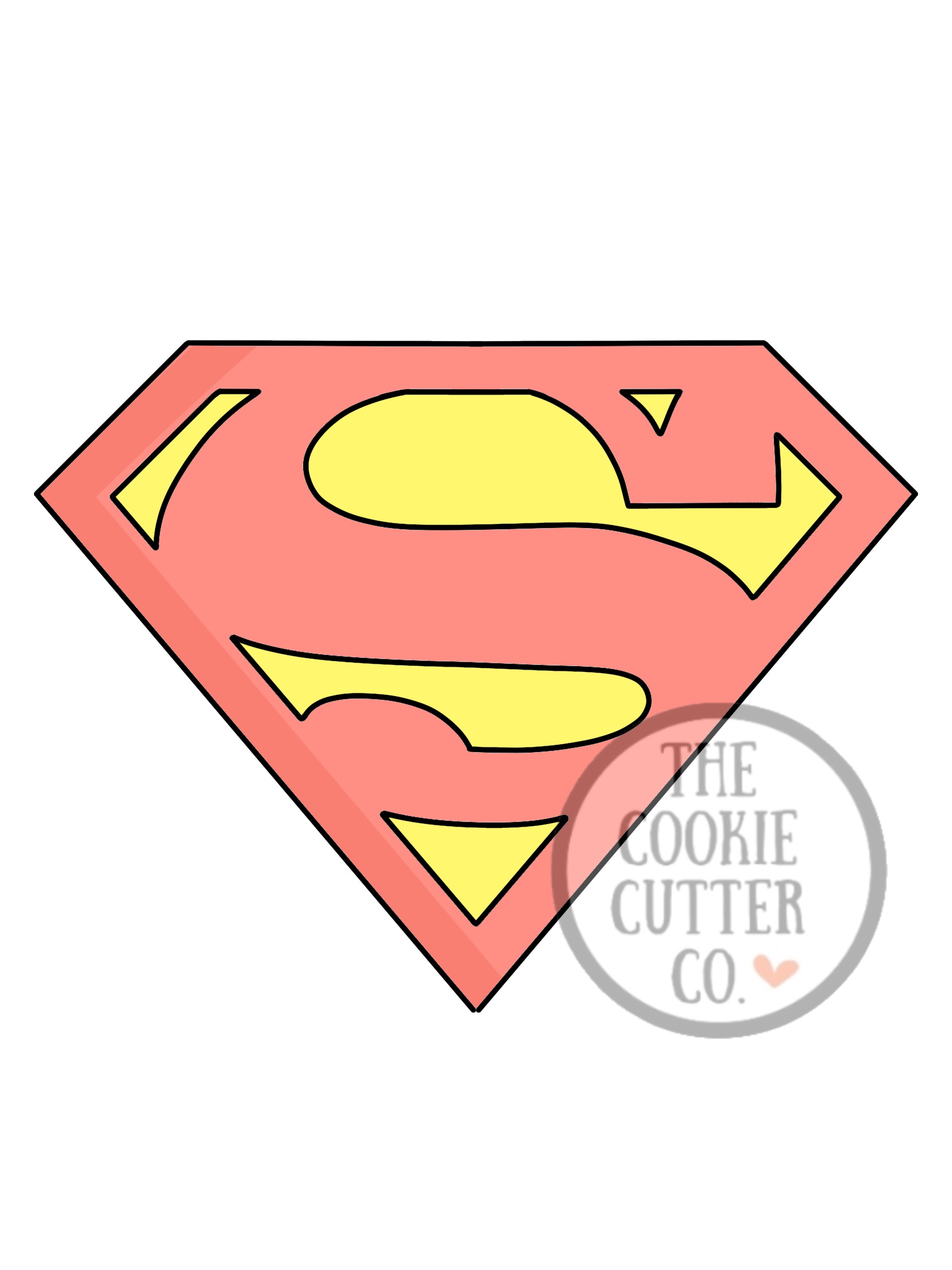 Superman Logo cookie cutter