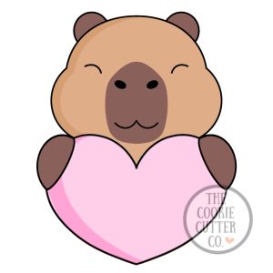Heart Capy cookie cutter
