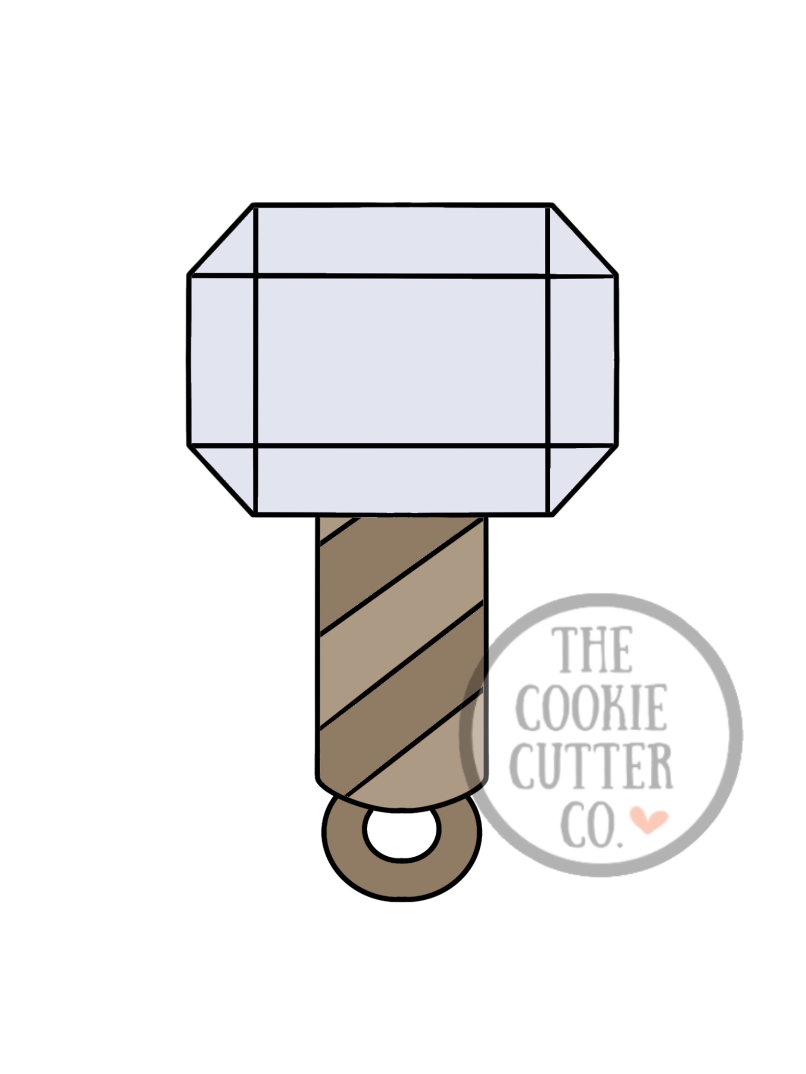 Thor Hammer cookie cutter
