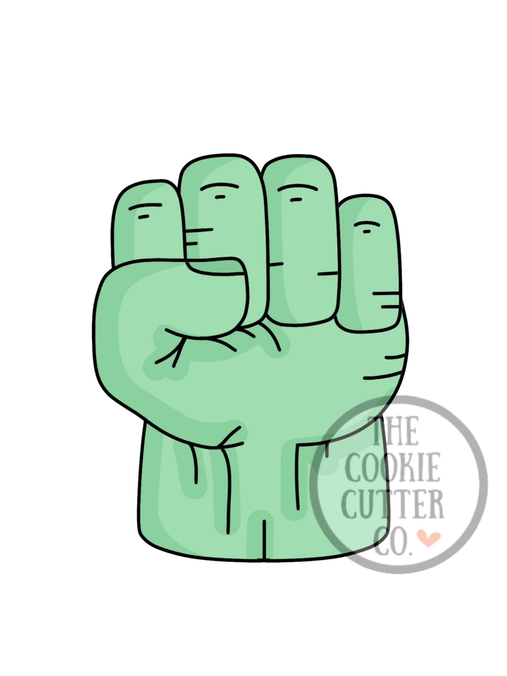 Hulk Hand cookie cutter