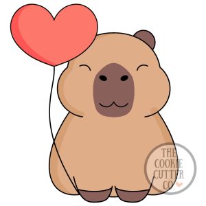 Heart Balloon Capy cookie cutter