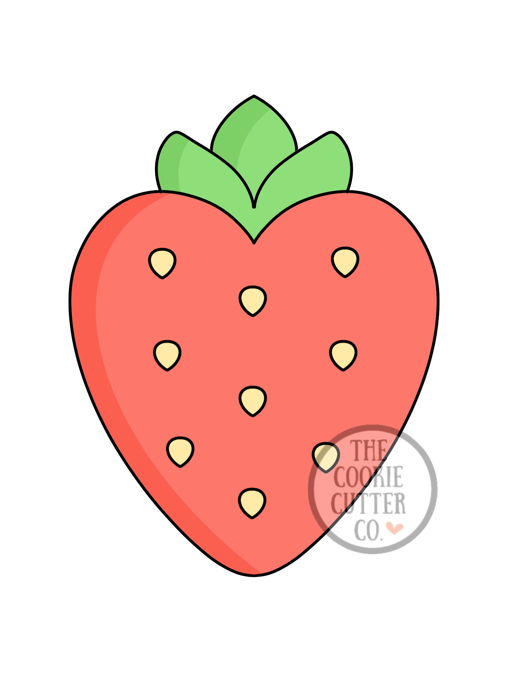 Heart Strawberry cookie cutter