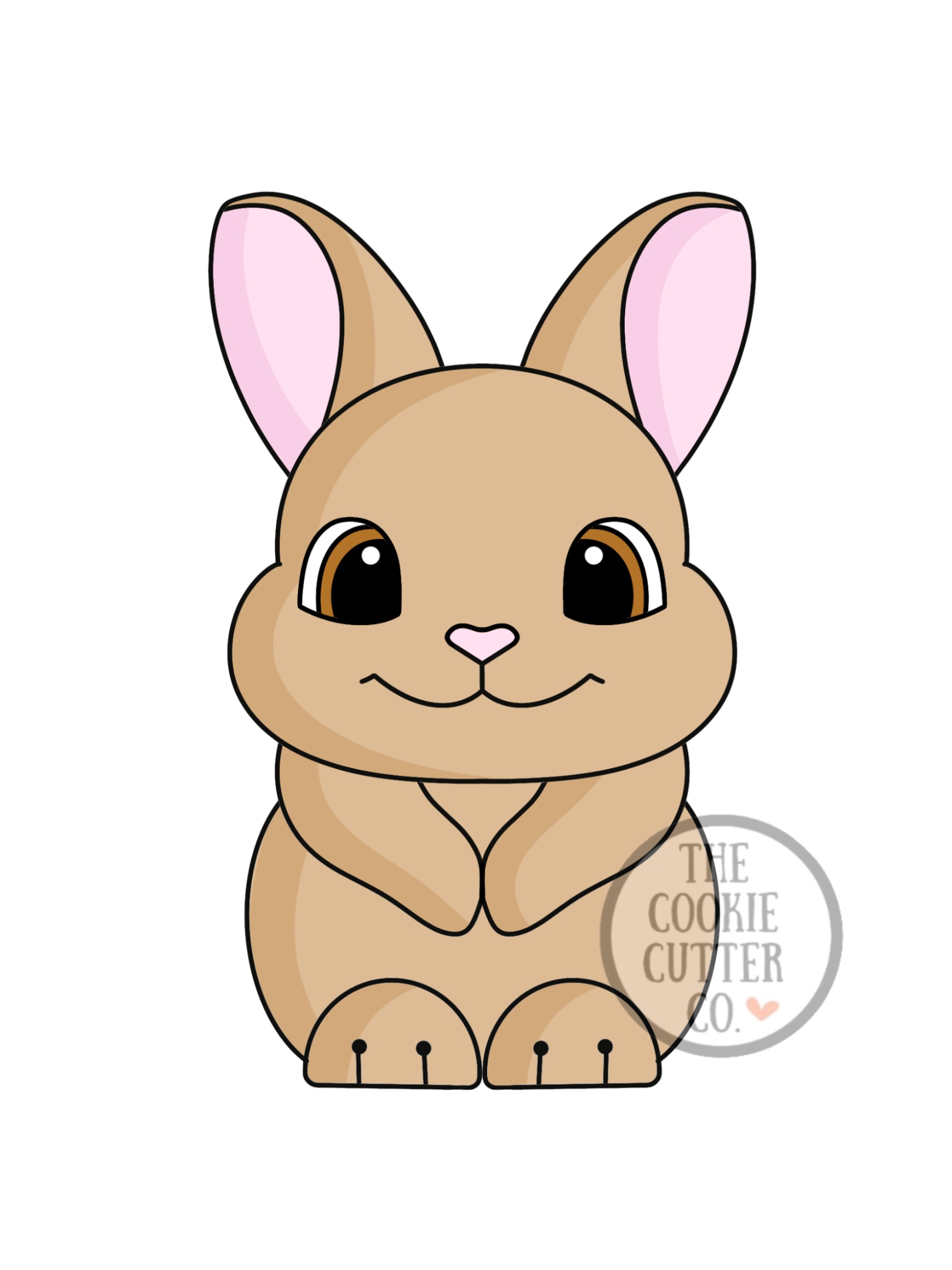Brown Boy Bunny cookie cutter
