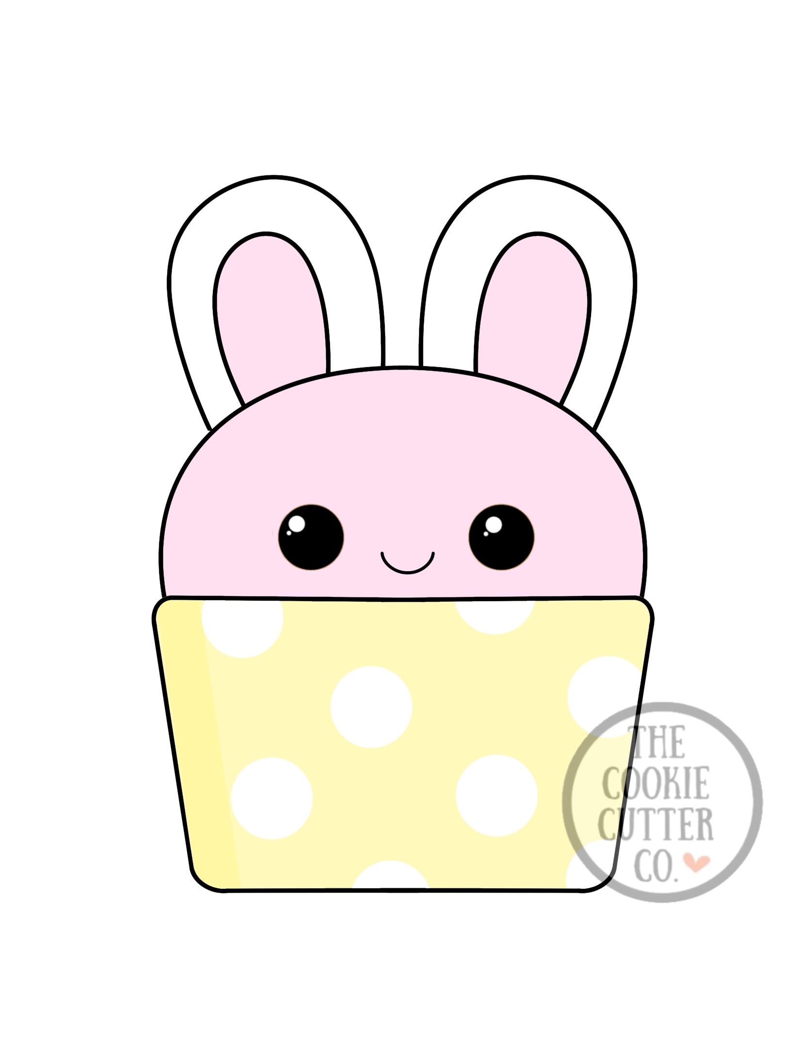 Cupcake Bunny cookie cutter