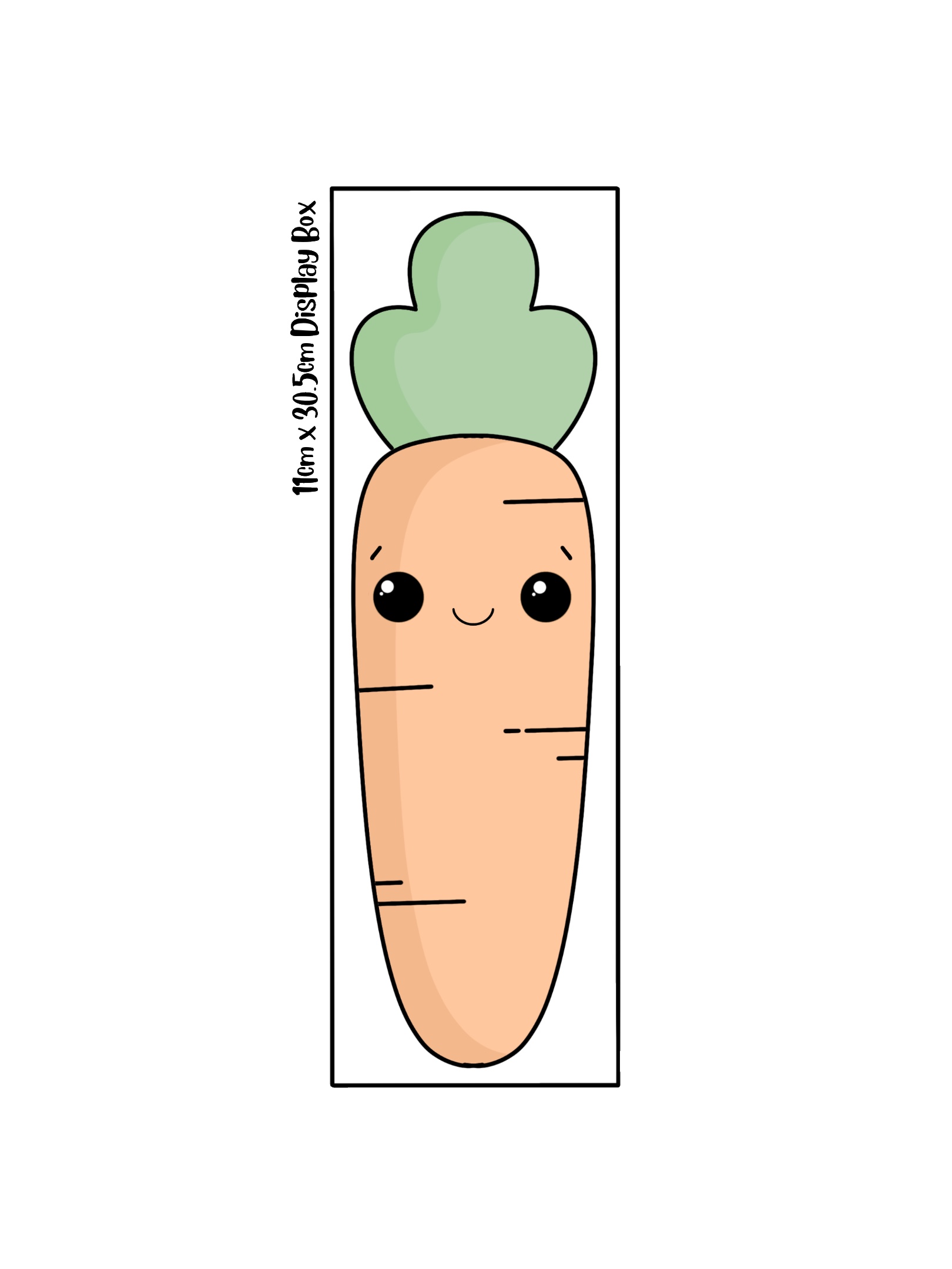 25cm Large Carrot cookie cutter