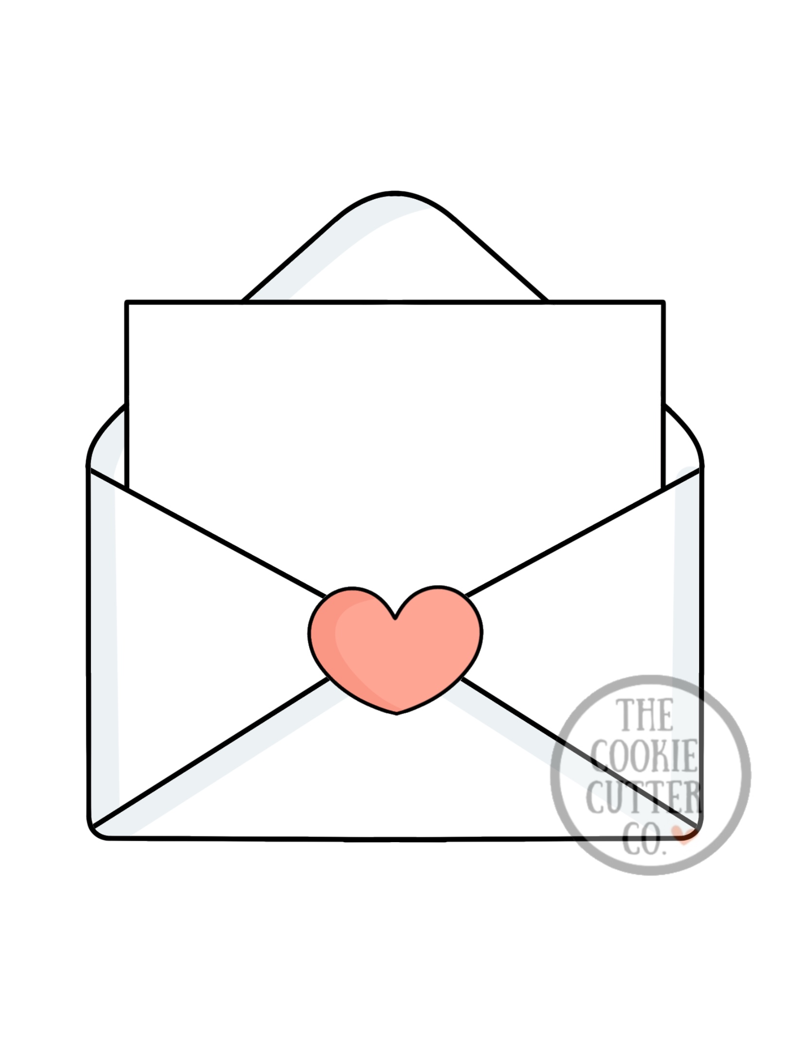 Envelope cookie cutter