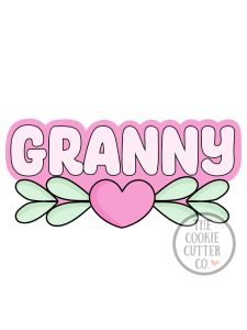 Granny Heart Leaf cookie cutter