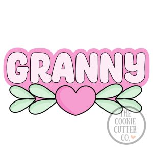Granny Heart Leaf cookie cutter