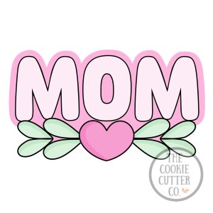 Mom Heart Leaf cookie cutter