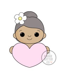 Flower Heart Granny cookie cutter