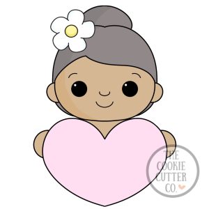 Flower Heart Granny cookie cutter