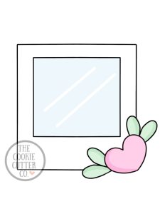 Heart Polaroid cookie cutter