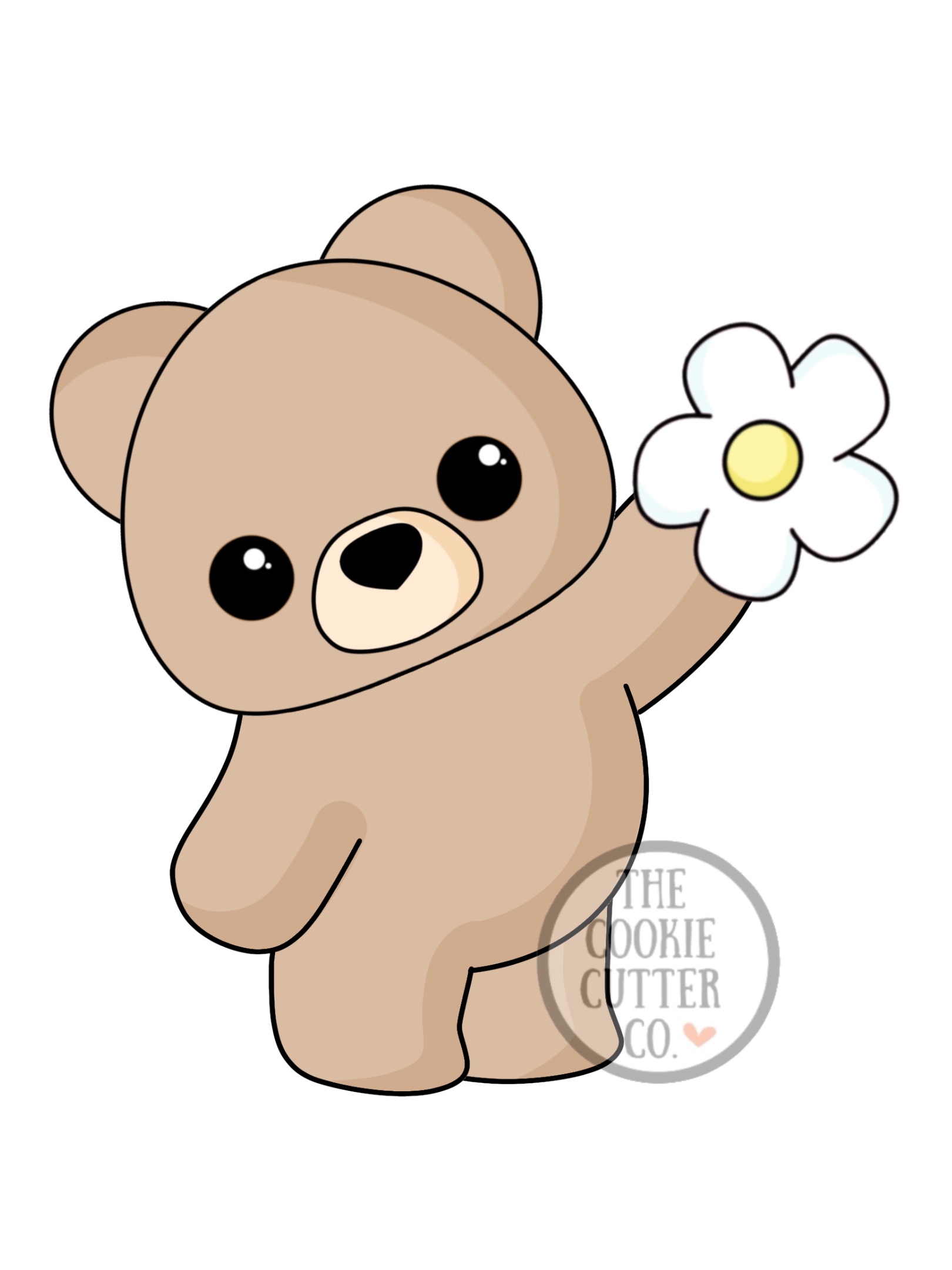 Daisy Bear cookie cutter