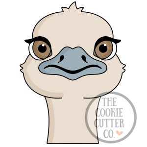 Ostrich cookie cutter