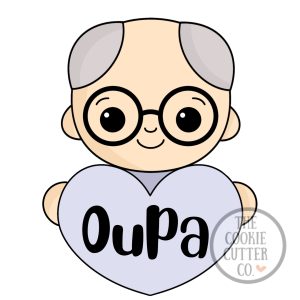 Heart Oupa cookie cutter