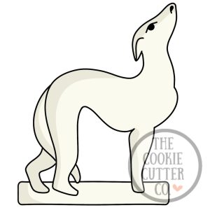White Dog Statue cookie cutter