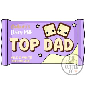 Top Dad cookie cutter