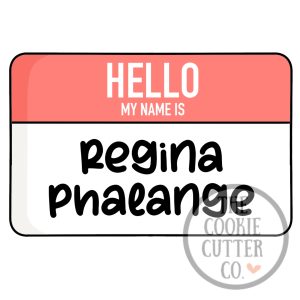 Hello Badge cookie cutter