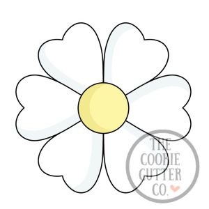 Plump Petal Daisy cookie cutter