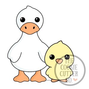 Chick & Duck cookie cutter