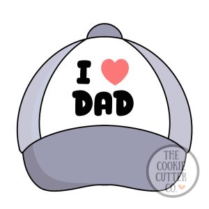 I Heart Dad cookie cutter