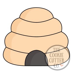Half Bee Hive cookie cutter