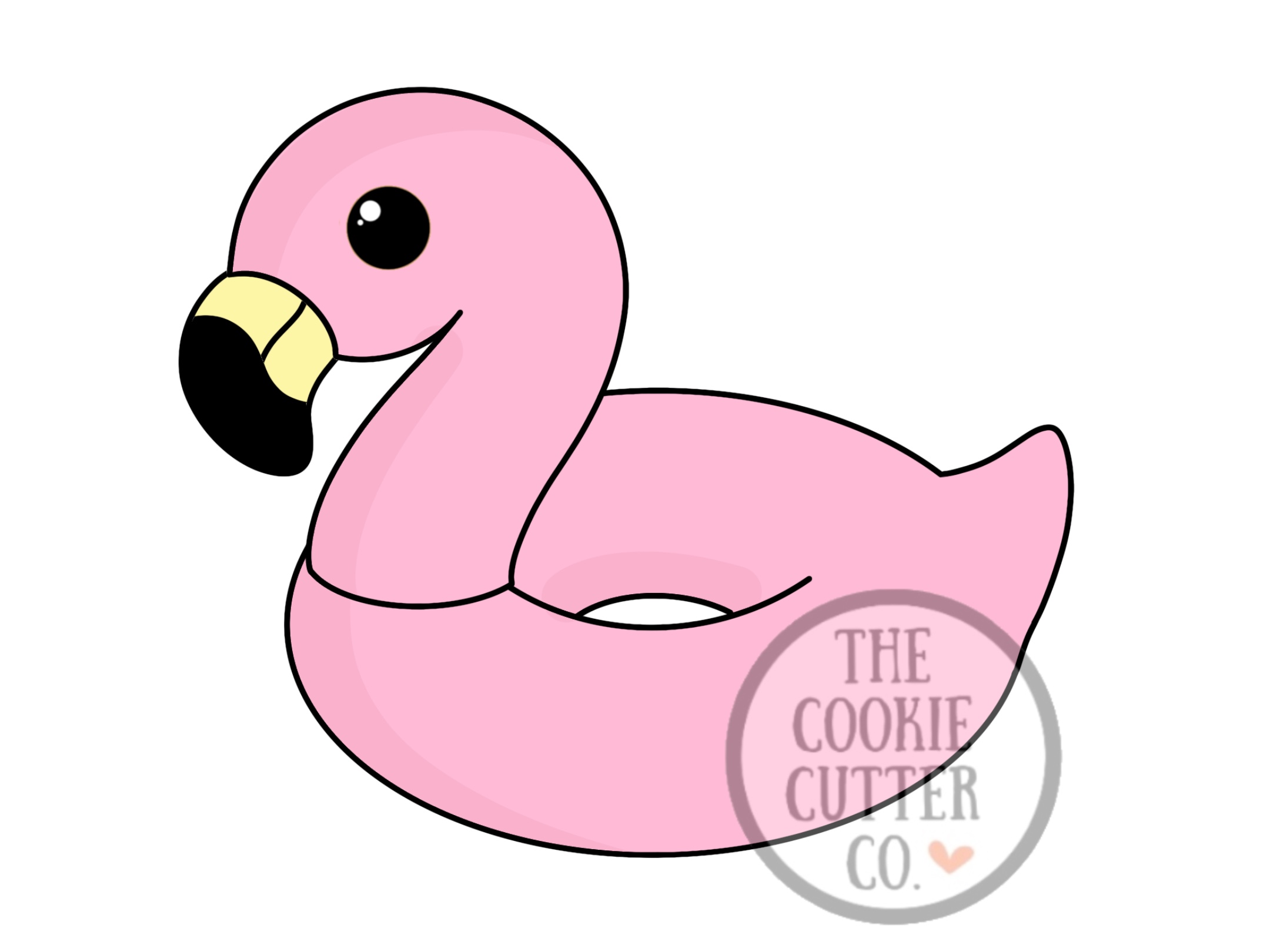 Flamingo Floaty cookie cutter