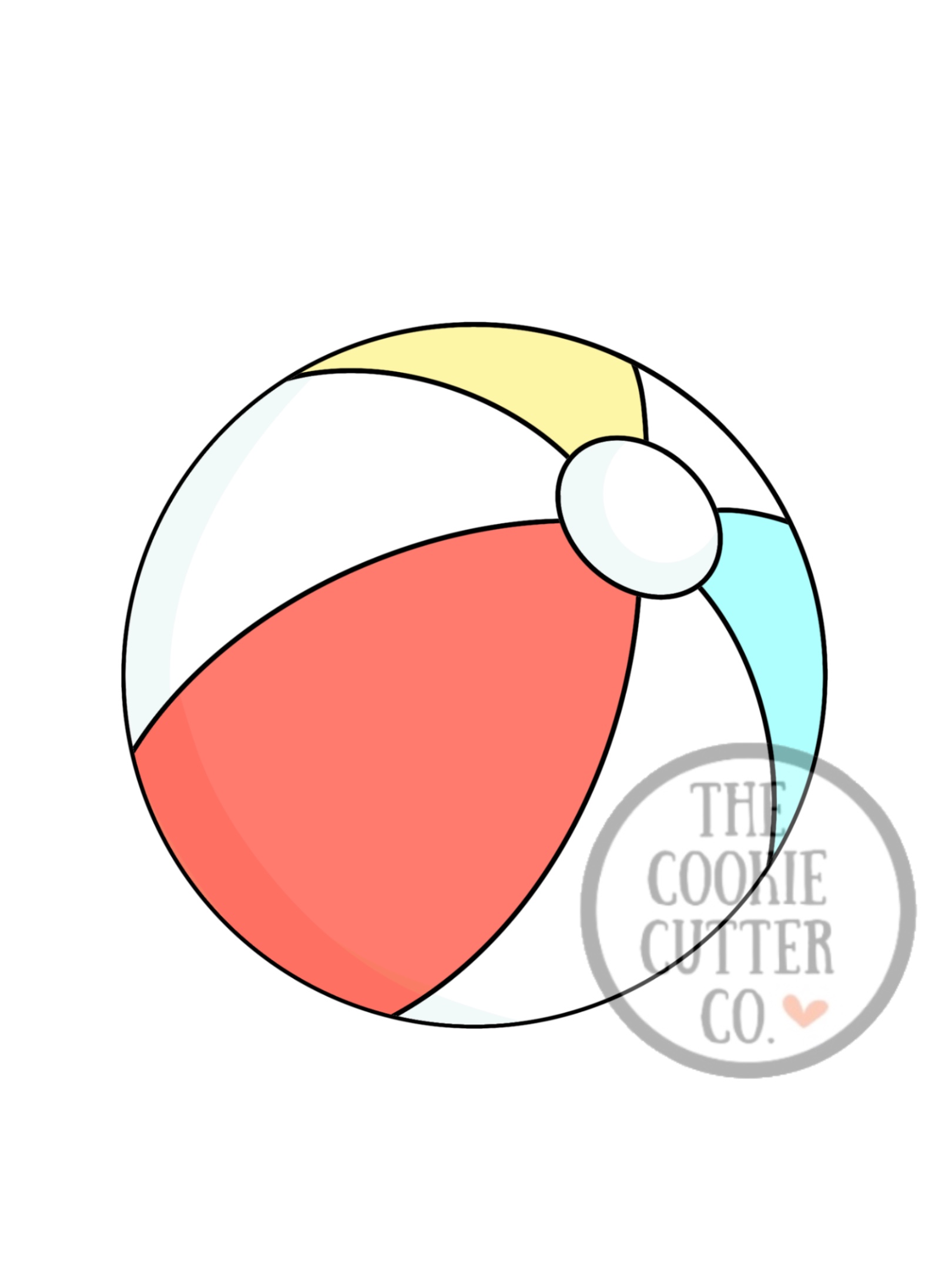 Beach Ball cookie cutter