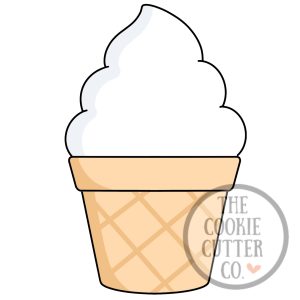 Soft Serve cookie cutter
