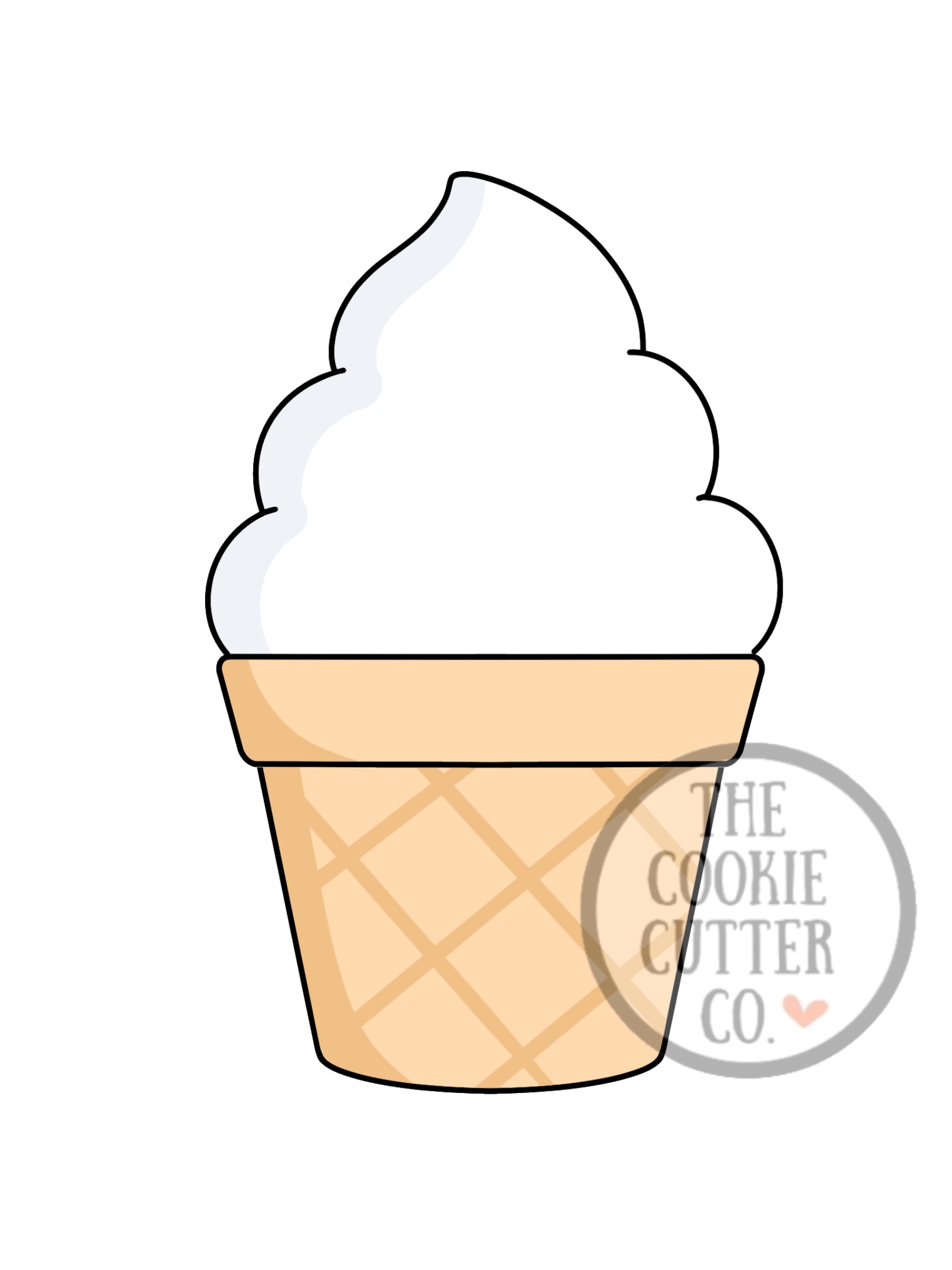 Soft Serve cookie cutter