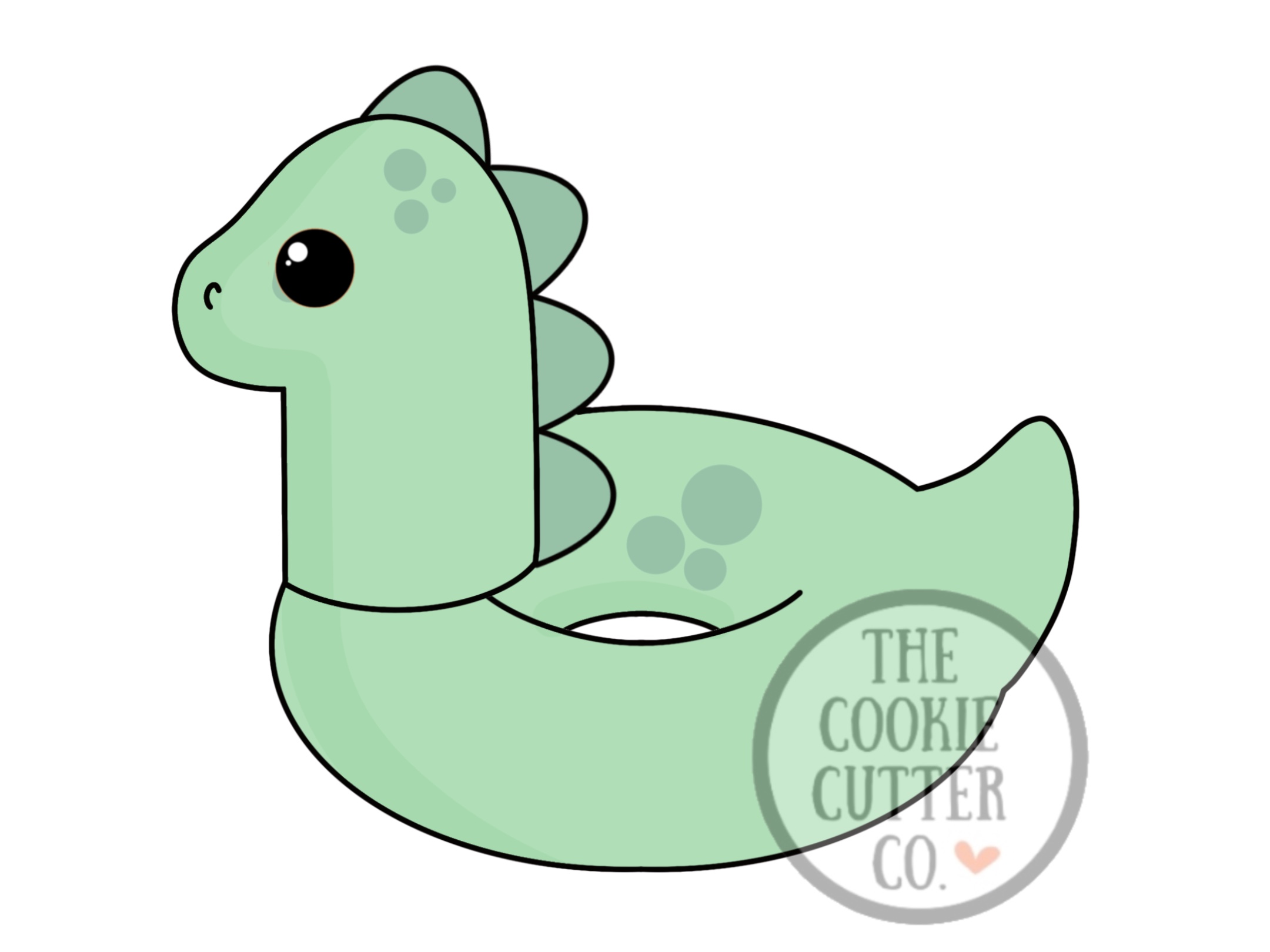 Dino Floaty cookie cutter